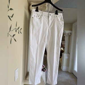 Chico's Classic White Straight Leg Jeans